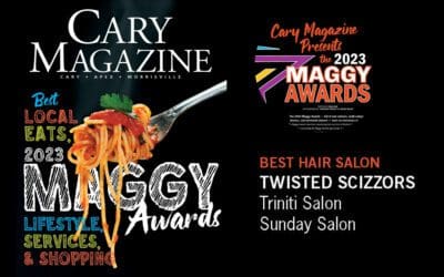 Sunday Salon Chosen as one of Cary Magazine’s Top Three Hair Salons for 2023 Maggie Awards